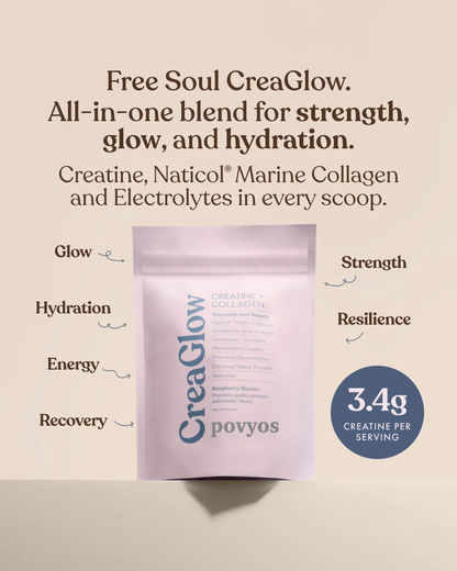 CreaGlow: Creatine + Collagen Powder